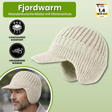 Lade das Bild in den Galerie-Viewer, Fjordwarm – Skandinavische Wintermütze mit Ohrenschutz | Unisex-Einheitsgröße