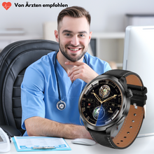 Load image into Gallery viewer, VitalSense Pro X - Gesundheits-Smartwatch mit Lederarmband (2025) - Sonderaktion 1+1 Gratis