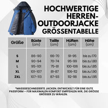 Load image into Gallery viewer, Hochwertige Herren-Outdoorjacke mit Kapuze – Wasserdicht, winddicht und warm gefüttert für Herbst und Winter