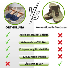 Load image into Gallery viewer, OrthoLuna - orthopädische schmerzlindernde Sandalen für mehr Komfort