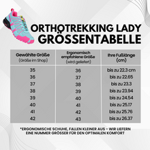 Lade das Bild in den Galerie-Viewer, OrthoTrekking Lady – ergonomische, entlastende Trekking- & Wanderschuhe – speziell für Damen
