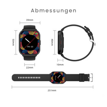 Load image into Gallery viewer, Fitpro Ultra Smartwatch für iOS/Android Handys mit Echtzeit Herzfrequenzmesser, Blutdruck-/Sauerstoff-Tracker
