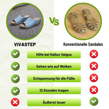 Lade das Bild in den Galerie-Viewer, VivaStep Sandalen - Anatomisch entlastende &amp; rutschfeste Sandalen | Ergonomisches Design