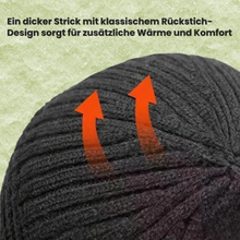 Lade das Bild in den Galerie-Viewer, Fjordwarm Wintermütze mit Ohrenschutz im skandinavischen Design | Unisex-Einheitsgröße