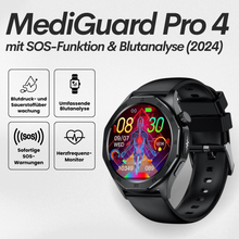 Lade das Bild in den Galerie-Viewer, MediGuard Pro 4 mit SOS-Funktion inkl. Sturzerkennung &amp; zertifizierte Blutzuckermessung (2026) - Original