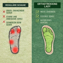 Lade das Bild in den Galerie-Viewer, OrthoTrekking Lady - Anatomisch entlastender &amp; wasserdichter Wanderschuh | Ergonomisches Design