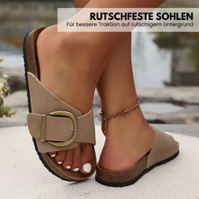 Lade das Bild in den Galerie-Viewer, OrthoMia – ergonomische Kork-Sandalen mit stilvollen Schnallenriemen